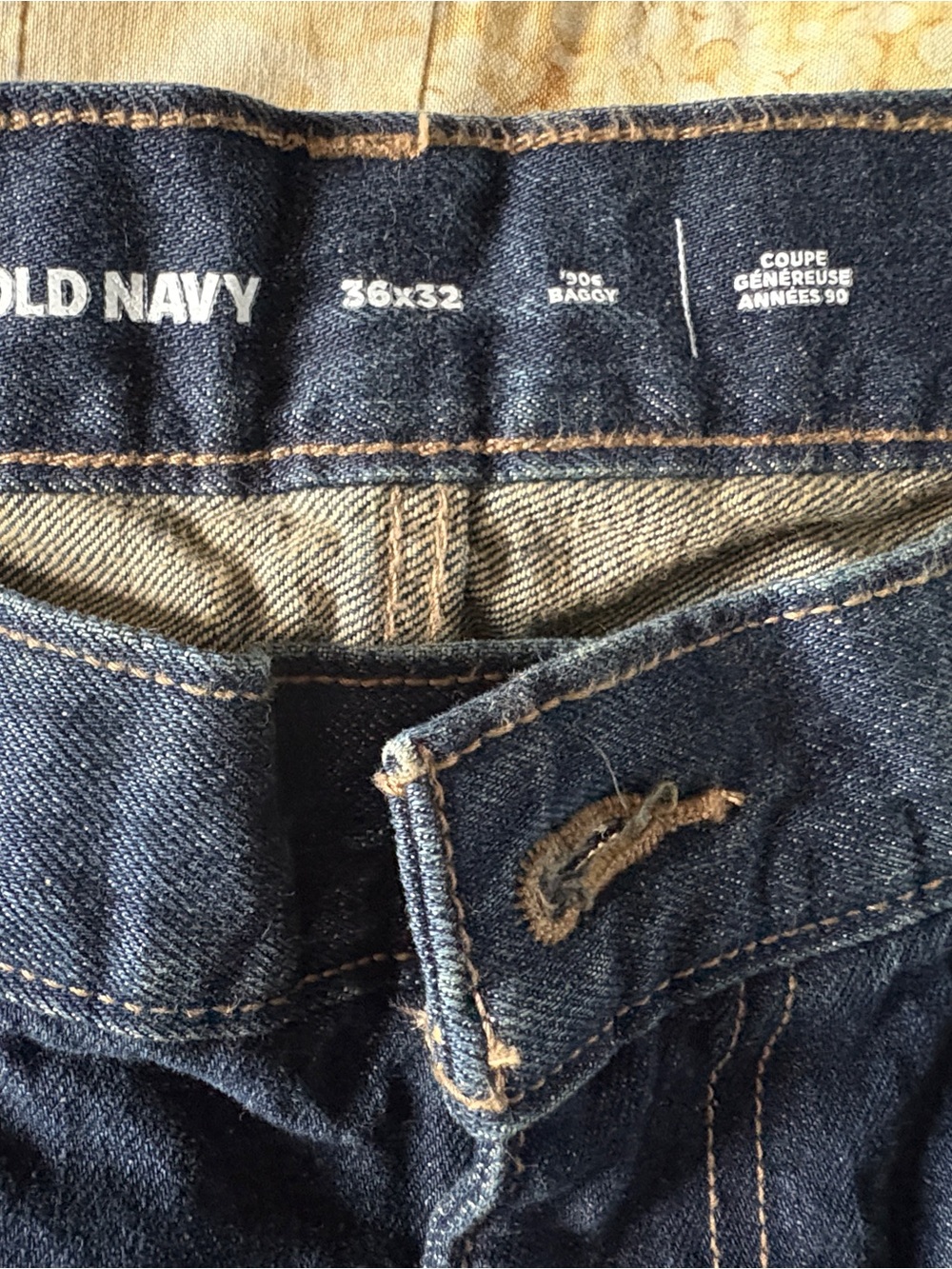 Old Navy Men's Dark Blue Carpenters Jeans